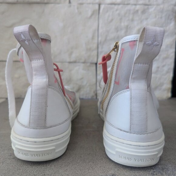 Louis Vuitton Mesh High Top Sneaker, European Size 38 - Picture 8 of 9
